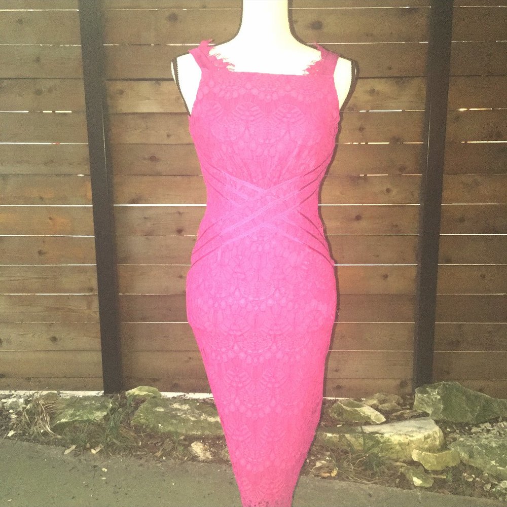 Antonio Melani Dress Purple Lace Sleeveless 0